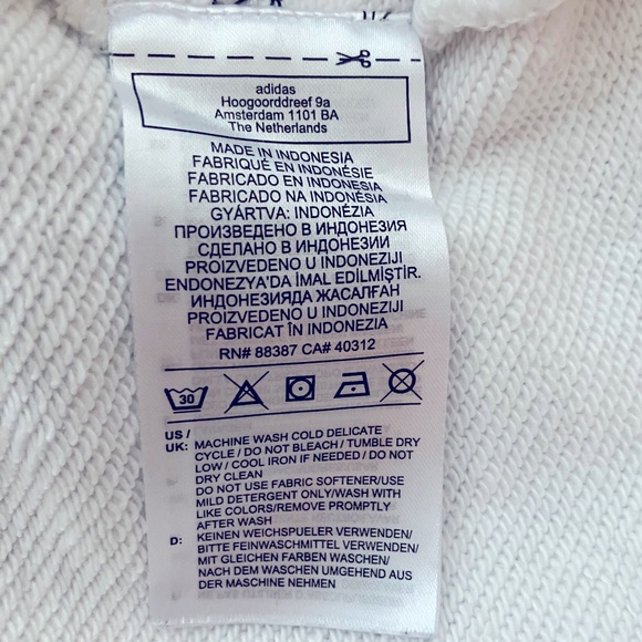 Adidas women’s mega trefoil french terry hoodie, size XS - Picture 4 of 4